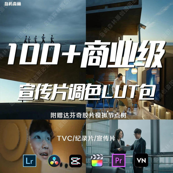 ๐ฅ Ad Style LUTs โ Commercial TVC / Film Look Presets for Video Editing