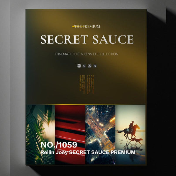 📹 LUT 600 | Reilin Joey Secret Sauce - Cinematic LUTs + RAW Footage Pack