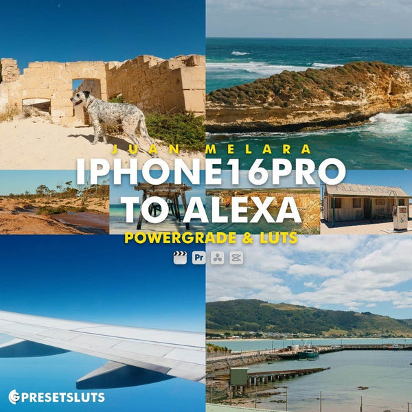 🎬 LUT PACK | Juan Melara iPhone 16 Pro → Alexa • PowerGrade & LUTs • Premiere & DaVinci 【MICHIGO STUDIO】