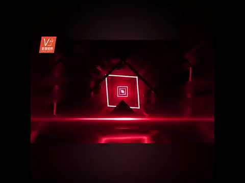 Visual Pack 🎬 | Dynamic Red Geometric Glowing Lines Visual | LED Bar KTV Performance Stage VJ Loop ✨🔴🎶