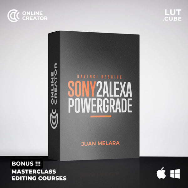 Juan Melara SONY2ALEXA PowerGrade and LUT Bundle