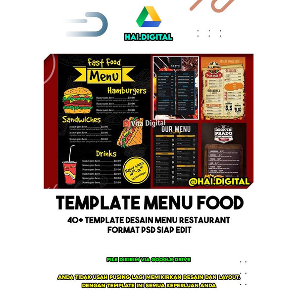 40+ Template Desain Menu Restaurant Format Psd Siap edit