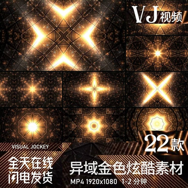 Visual Pack 🎬 | Exotic Ethnic Gold Colorful Dance & Music | Bar Night Party Stage LED VJ Background Video 💃