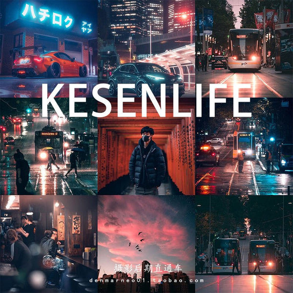 📸 YouTuber Sunset Night City – Lightroom Preset (FCPX, DaVinci, PS, LUT, Mobile, LR)
