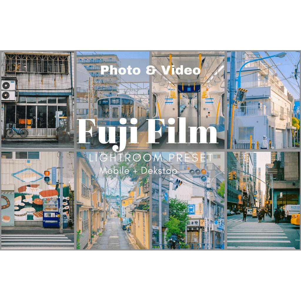 10 Fuji Film Preset Lightroom & LUTs Video Filter (IOS/Android) Mobile and Dekstop - MICHIGO STUDIO