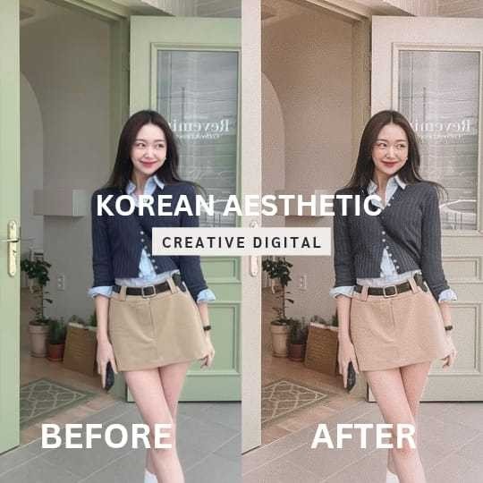 10 PRESET AESTHETIC | KOREAN PRESET | LIGHTROOM[ MICHIGO STUDIO ] - MICHIGO STUDIO
