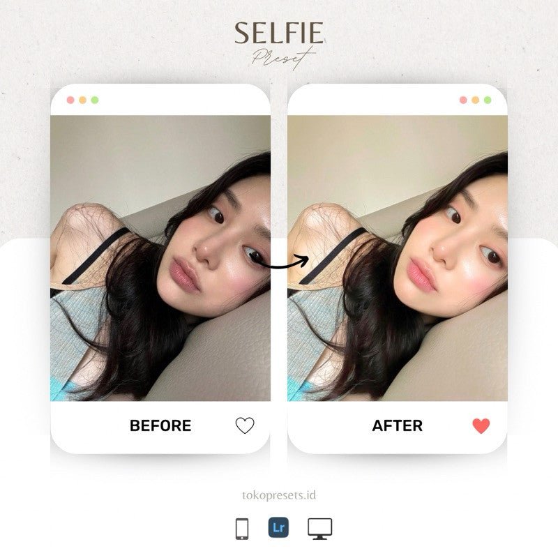 10 Preset Lightroom Aesthetic Selfie | Filter Lightroom Mobile DNG XMP | iPhone Android PC[ MICHIGO STUDIO ] - MICHIGO STUDIO
