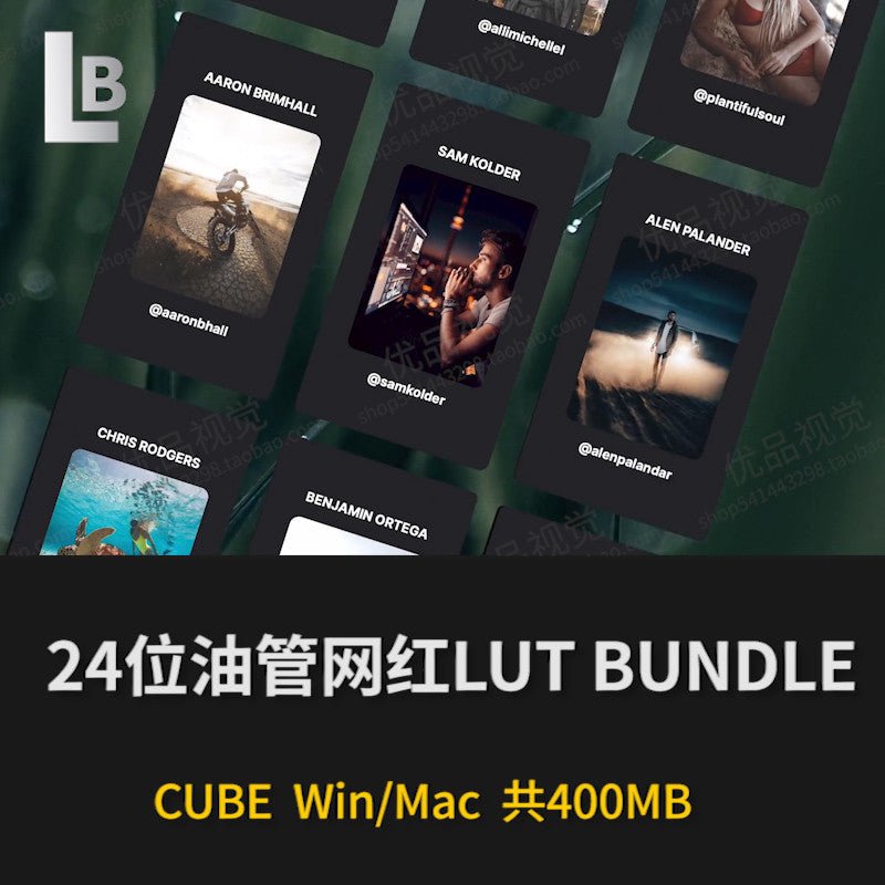 🎞️ 24 YouTuber LUT Bundle – Video Color Grading Presets (Sam Kolder Style & More) 🎬 - MICHIGO STUDIO
