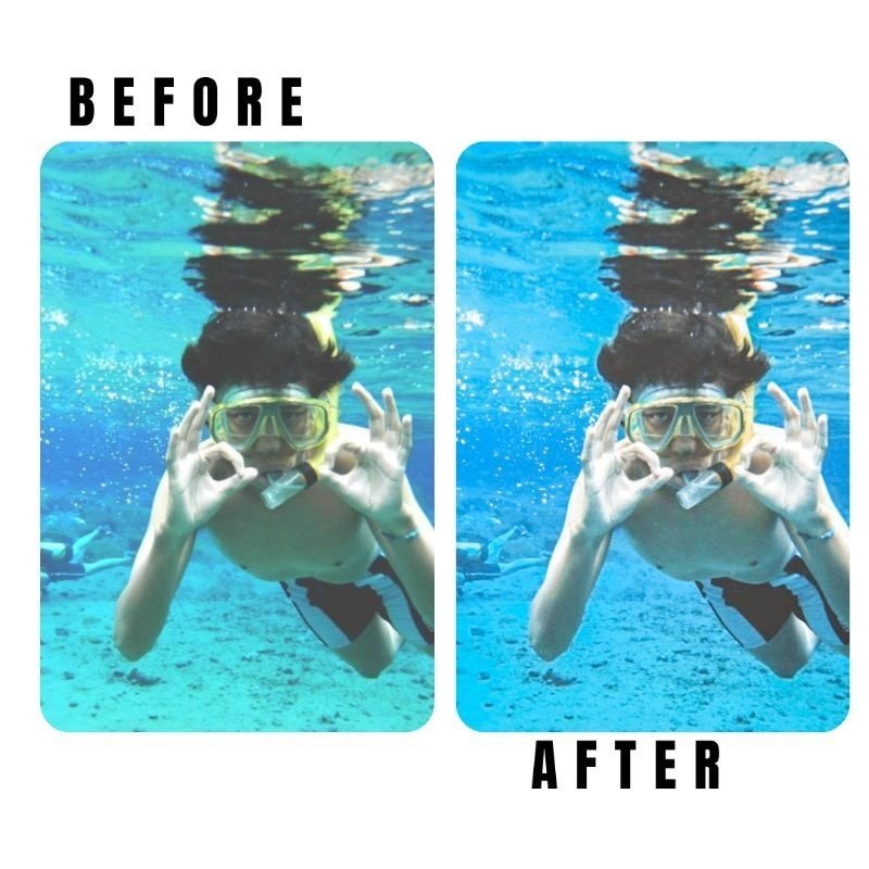 27 Lightroom Preset Under Water & Luts Video Filter Mobile (IOS/Android) dan Dekstop - MICHIGO STUDIO