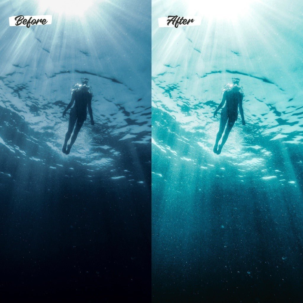 27 Lightroom Preset Under Water & Luts Video Filter Mobile (IOS/Android) dan Dekstop - MICHIGO STUDIO