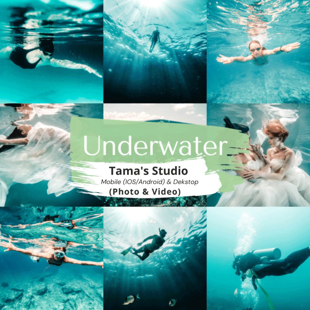 27 Lightroom Preset Under Water & Luts Video Filter Mobile (IOS/Android) dan Dekstop[ MICHIGO STUDIO ] - MICHIGO STUDIO