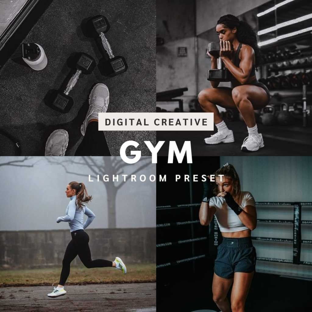 5 PRESET AESTHETIC | GYM PRESET | LIGHTROOM[ MICHIGO STUDIO ] - MICHIGO STUDIO