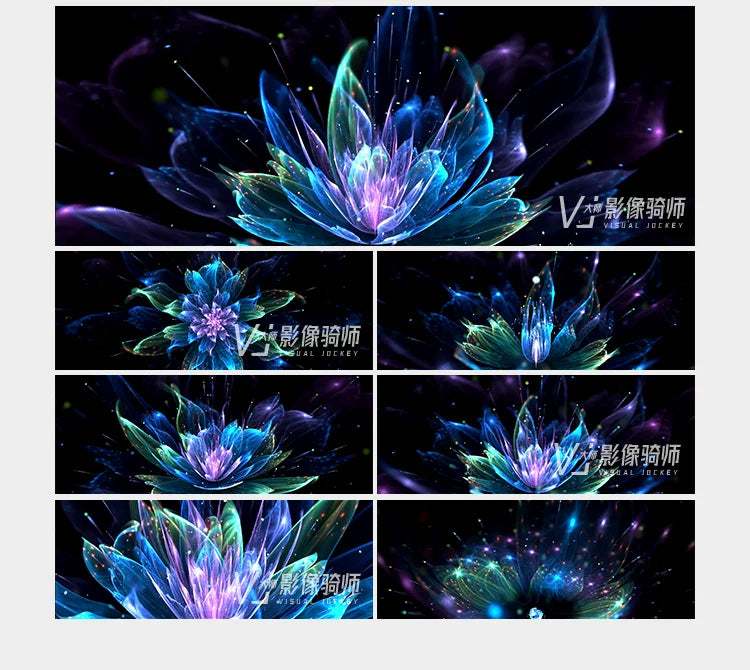 Visual Pack 🎬 | Beautiful Dreamy Particles & Blooming Flowers | Gala Stage Performance LED Screen Background Widescreen 🌸