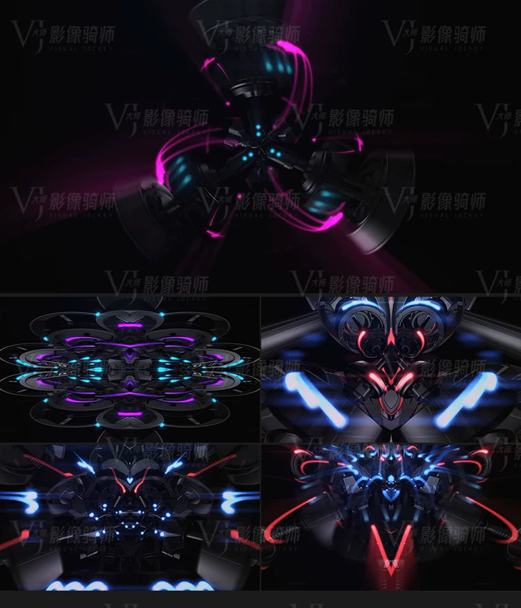 Visual Pack 🎬 | 3D Metallic Motion & Light | Nightclub Bar Stage LED Screen Live VJ Loop Background 4K 🔥