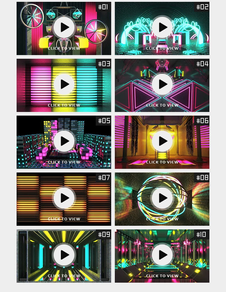 Visual Pack 🎬 | 3D Colorful Light Lines Background | Bar Nightclub Stage Live LED Screen VJ Loop 🌈💃✨
