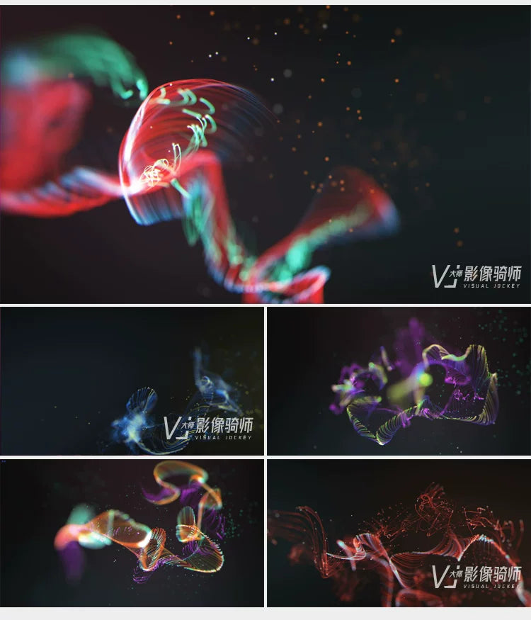 Visual Pack 🎬 | Dynamic Rainbow Neon Light Lines Animation | Stage Live LED Screen Background VJ Loop 🌈