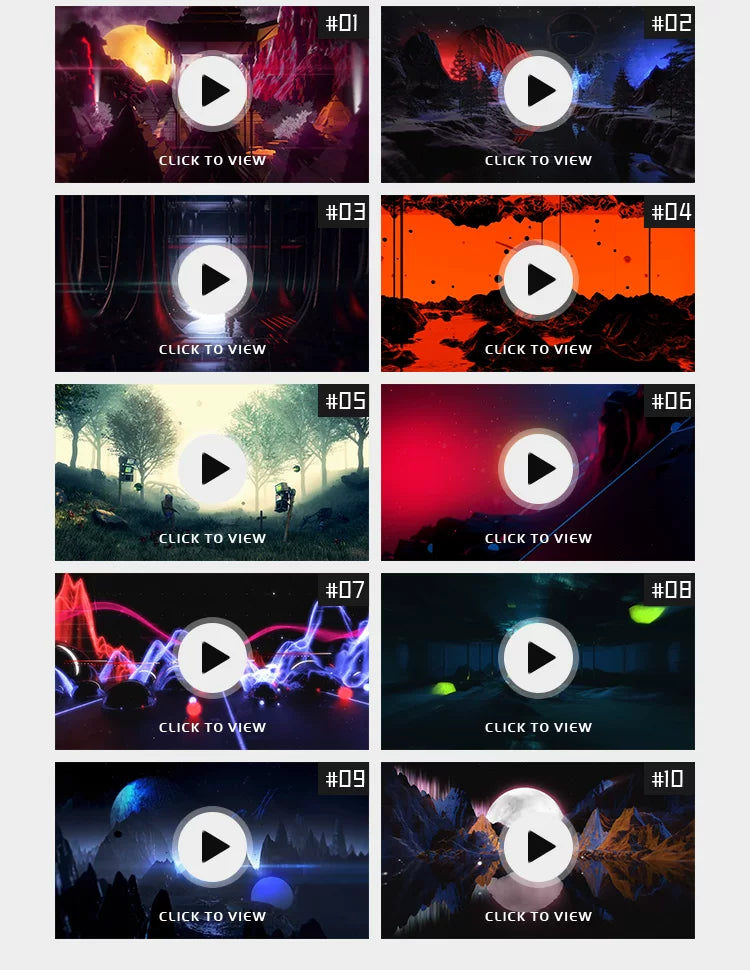 Visual Pack 🎬 | 3D Beautiful Starry Music Scene Fly-Through | Stage Bar Live LED Screen Performance VJ Background Video ✨