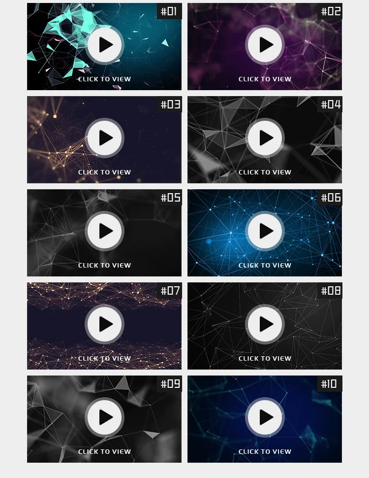 Visual Pack 🎬 | Tech Beautiful Abstract Polygon Dots & Lines Visual | Live LED Dynamic Background PPT/PR 4K ✨🔺⚡