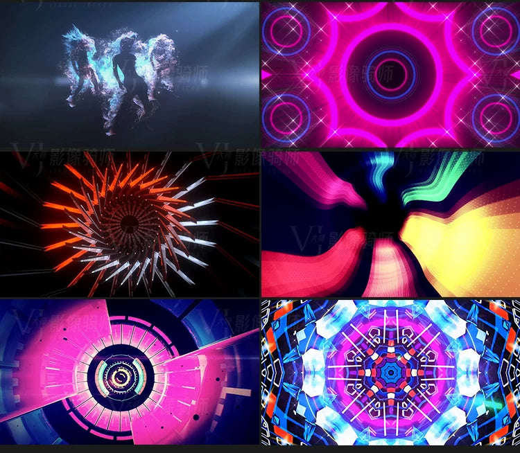 Visual Pack 🎬 | Cool Mechanical Fly-Through Dance | Ethnic Jazz Stage Bar Live LED Big Screen VJ Background Video 🔥✨