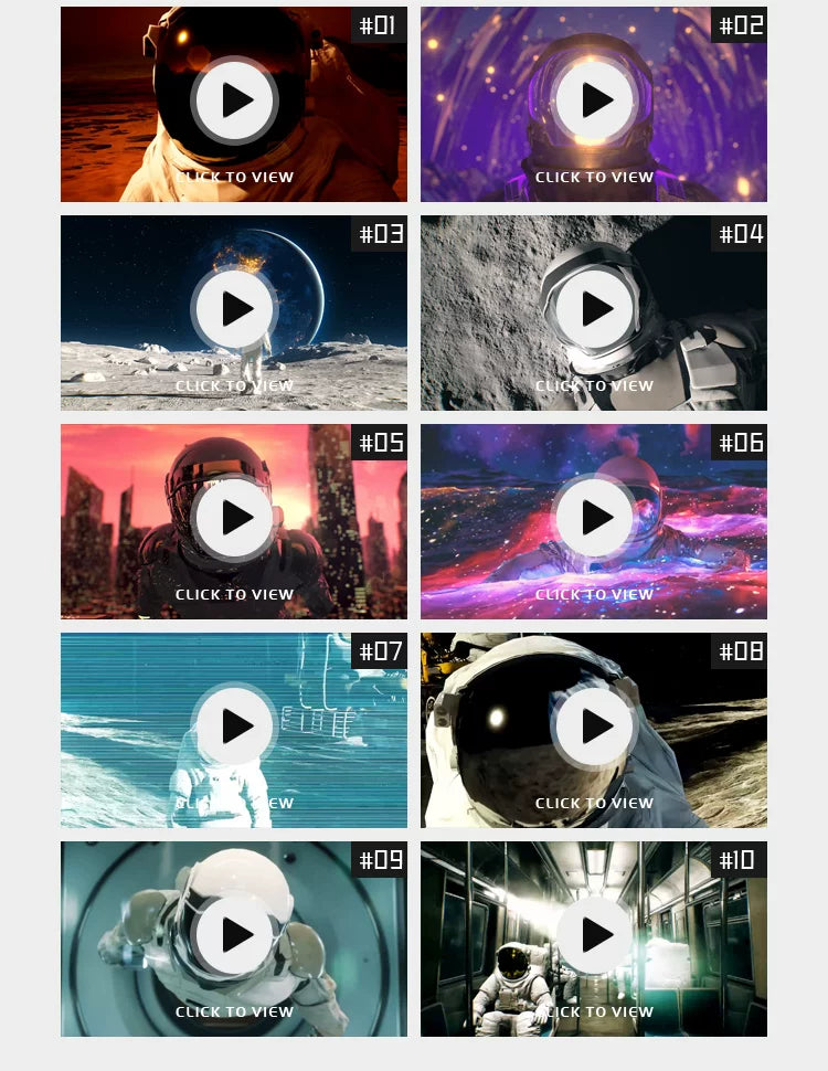 Visual Pack 🎬 | Alien Sci-Fi Astronaut 👩‍🚀 Interstellar Character | Space LED VJ Video Background for Bar & Nightclub