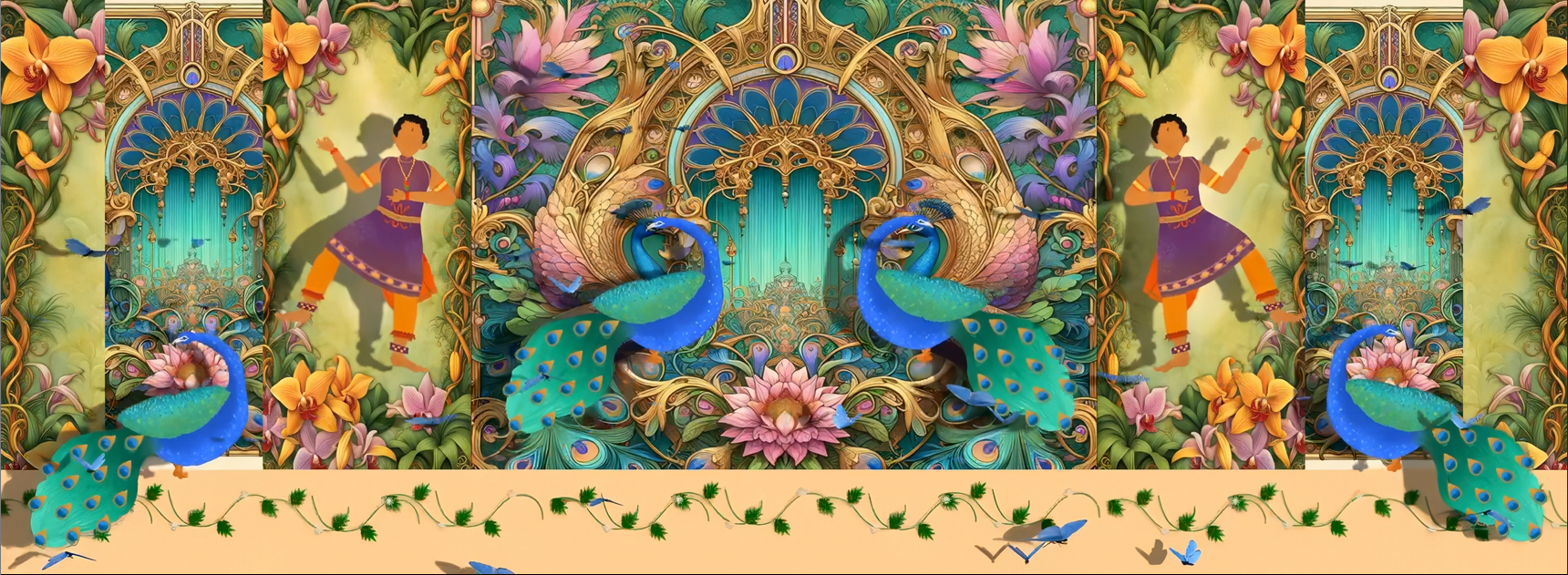 VISUAL | 🏛️ Exotic divine architecture, grand scenes, dance gala, ethnic performances, LED large screen, stage background video - MICHIGO STUDIO