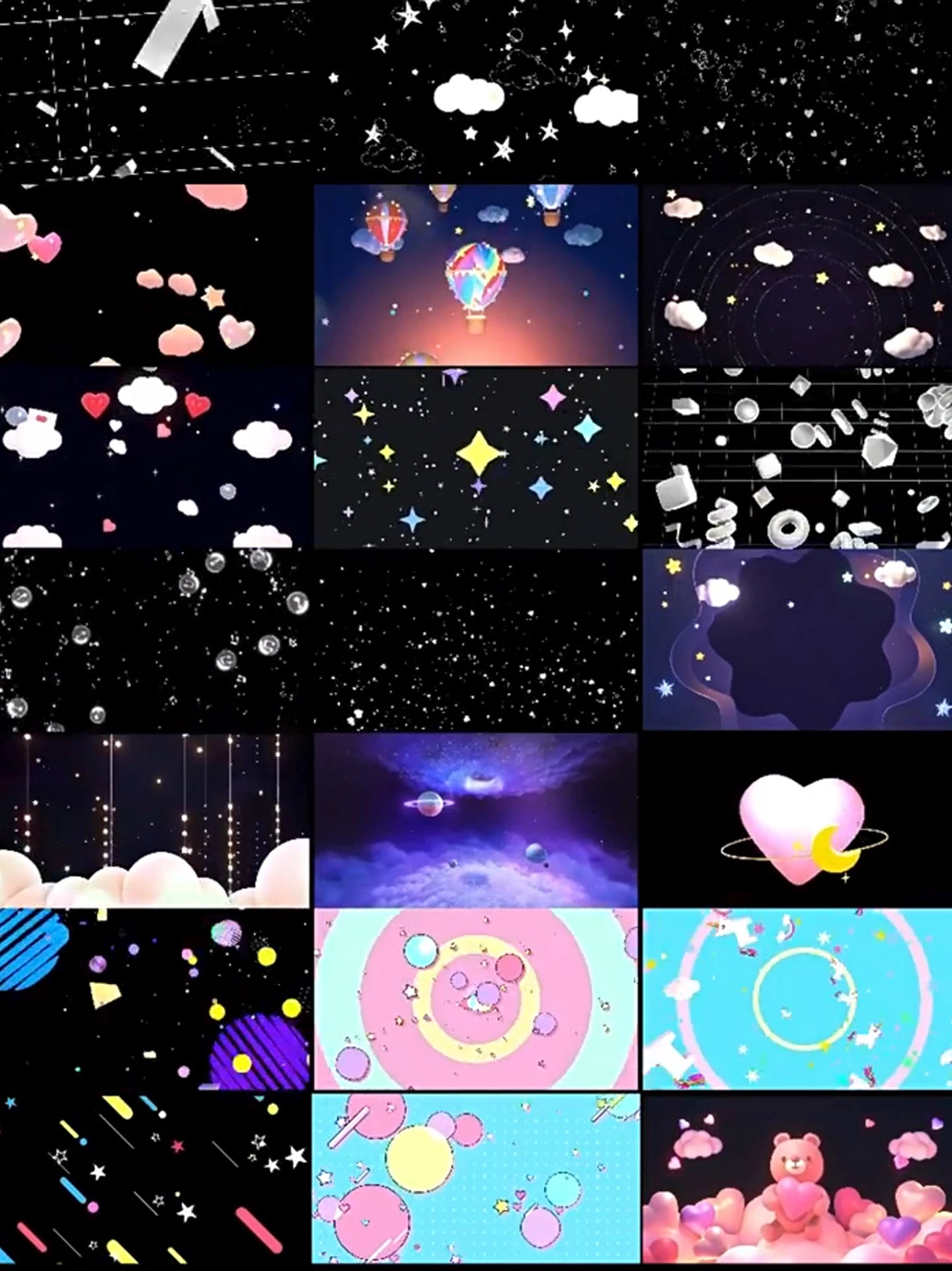 Premium Cheerful & Cute Cartoon Visuals: Sweet Kawaii Style for Stage LED Screens. Perfect for Dance, Singing Performances, Livehouse & Children's Event VJ Loops. 🌈🍓🐱🎶✨🎈