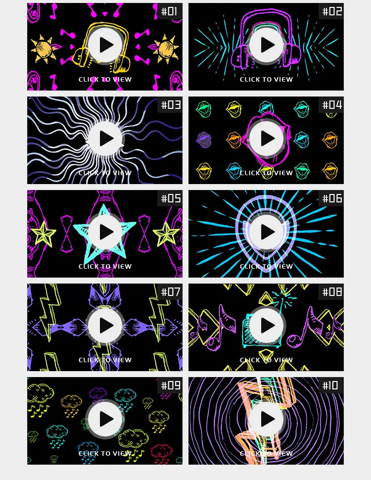 Visual Pack 🎬 | Hand-Drawn Cartoon Anime Hip Hop Rap | Stage & Bar Nightclub Live LED VJ Background 🎤🎨
