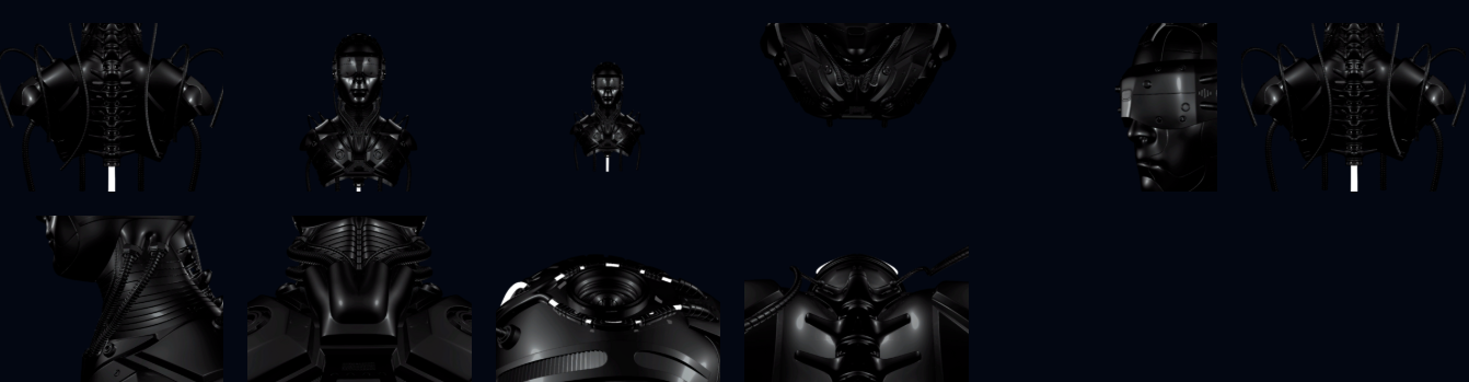 VISUAL | 🦾 Resolume official VJ pack, techno stage visuals, black & white mechanical characters, performance-ready video material - MICHIGO STUDIO