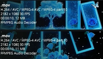 Aesthetic Blue Rose & Butterfly Motion Graphics: Dreamy Flower Particle Background for Stage, Weddings & Live House LED Screens. High-Quality VJ Asset ✨🌹