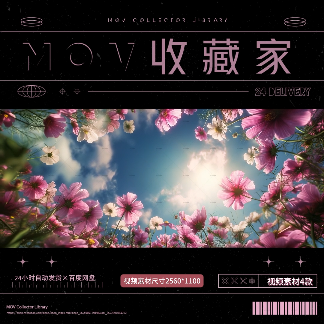 🌸 VISUAL | Livehouse Romantic Sunset – Petals, Sky & Clouds Pink LED Loop VJ Video - MICHIGO STUDIO