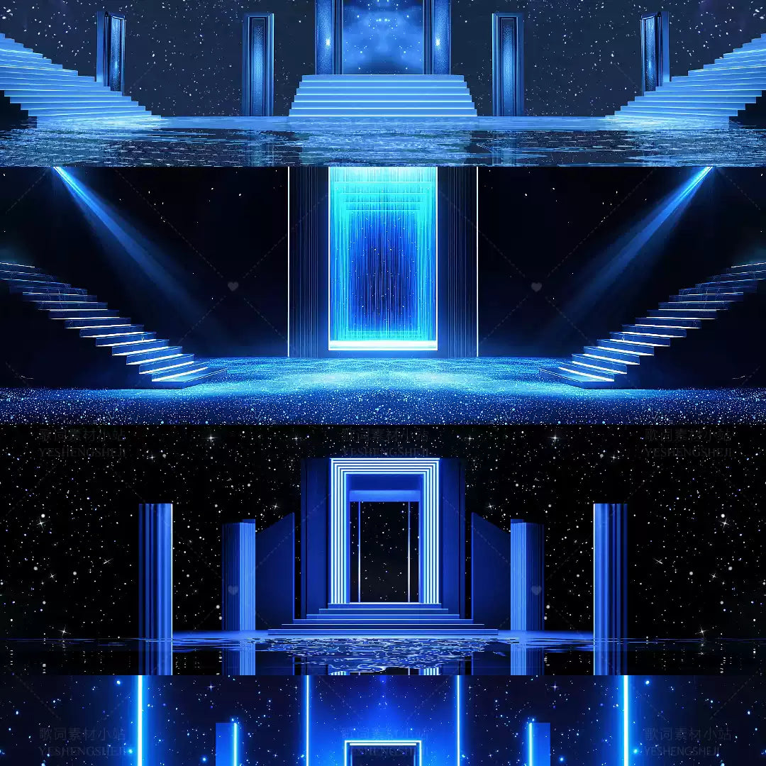 Premium Space Gateway Visuals: Aesthetic Starry Night & Cinematic Particles. High-End Livehouse Background, Futuristic VJ Loop & Stargate Stage Motion Graphics. 🌌🚪✨🌀💎