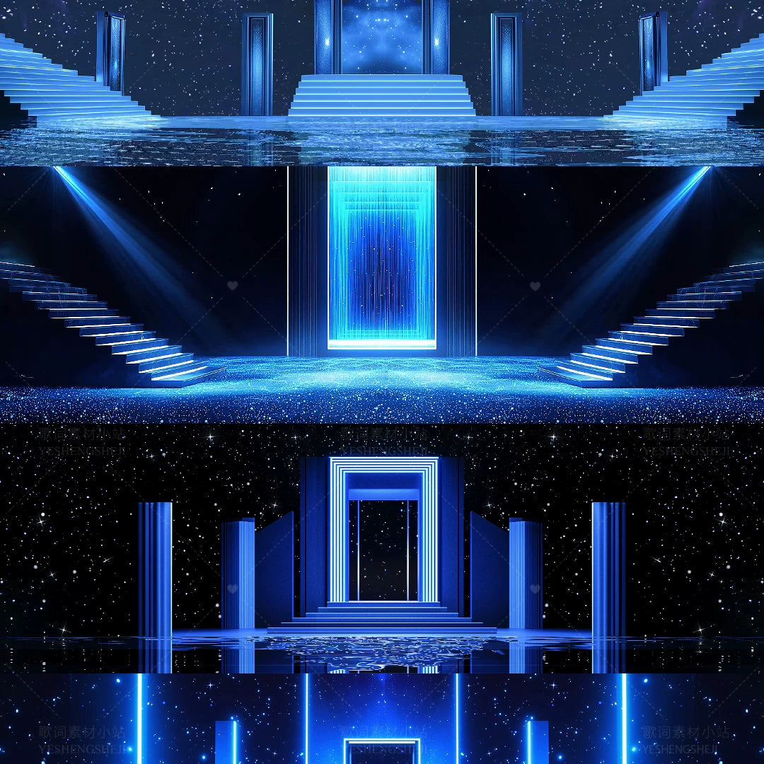 Premium Space Gateway Visuals: Aesthetic Starry Night & Cinematic Particles. High-End Livehouse Background, Futuristic VJ Loop & Stargate Stage Motion Graphics. 🌌🚪✨🌀💎