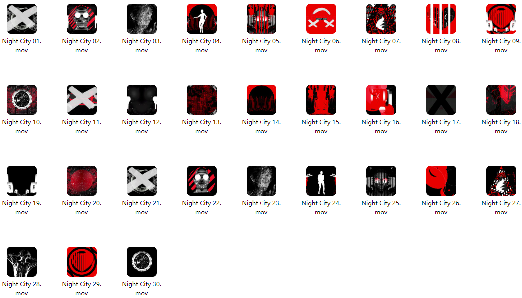 VISUAL | 🔺 Red, white & black rhythmic lines, dynamic HipHop rap visuals, nightclub, bar & KTV LED screen background, VJ video material - MICHIGO STUDIO