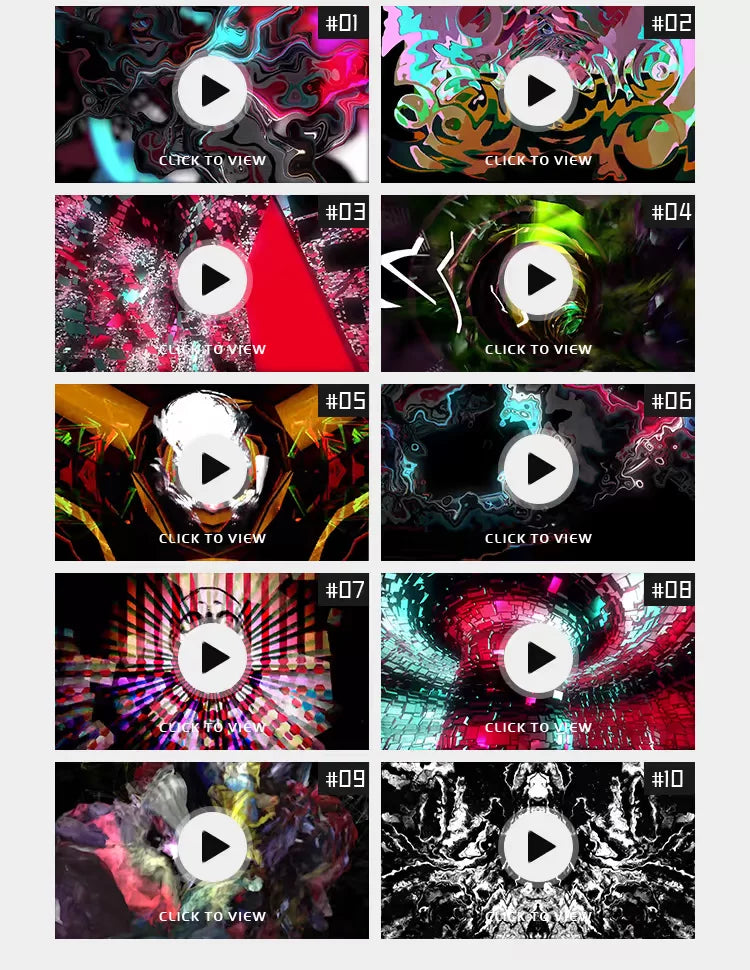 Visual Pack 🎬 | Cool Abstract Avant-Garde Art | Dynamic LED Background for Bar & Nightclub Stage Performance VJ 🎨✨