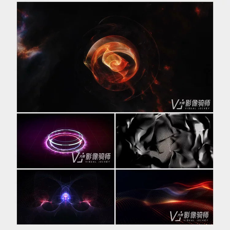 Visual Pack 🎬 | Beautiful Abstract Glowing Particles & Lines | Stage Live LED Background for Bar VJ Video 4K ✨