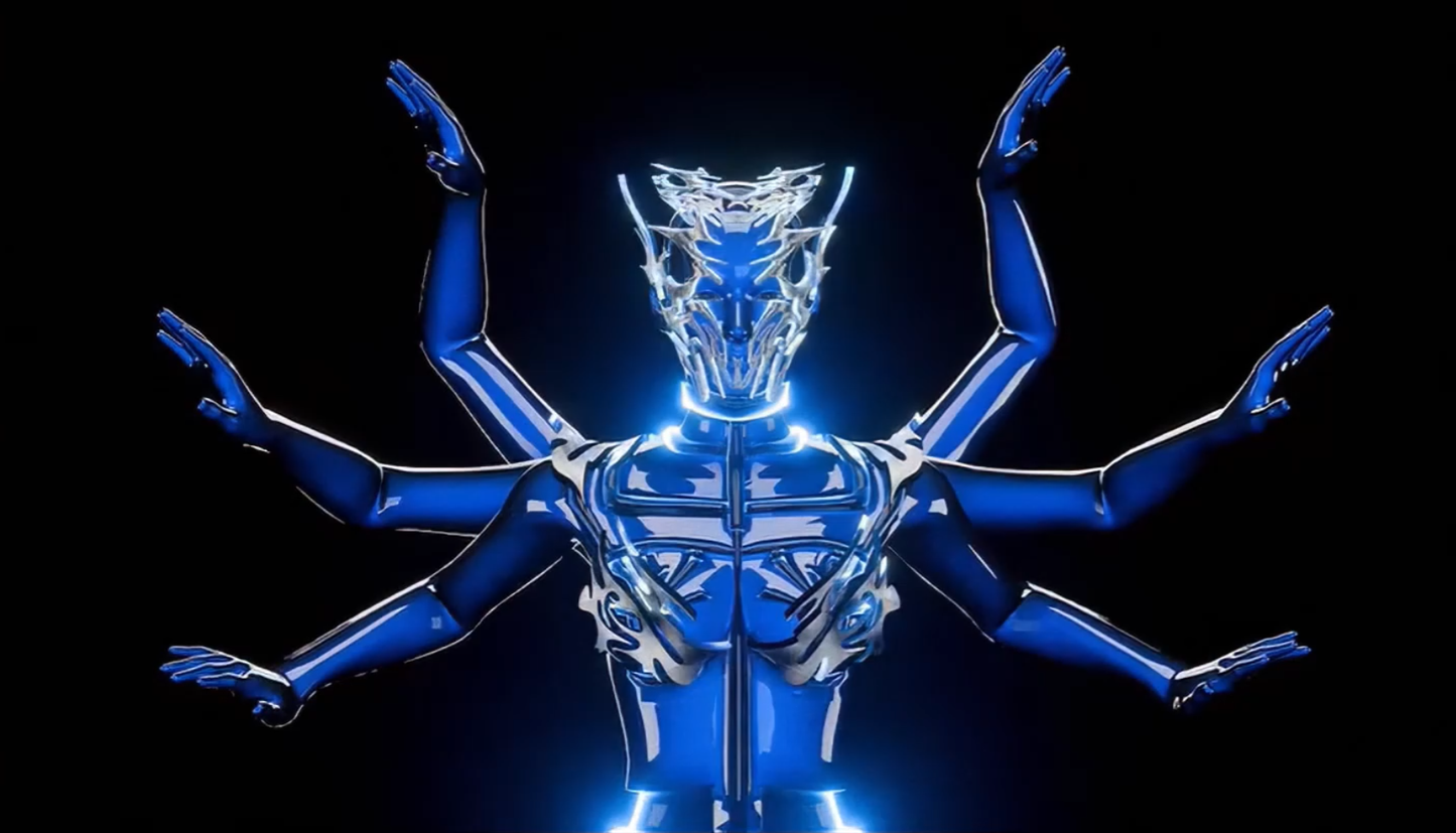 🌌 International Naked-Eye 3D – Mechanical Tech Characters Animation | Holographic Projection LED Screen VJ Visual - MICHIGO STUDIO