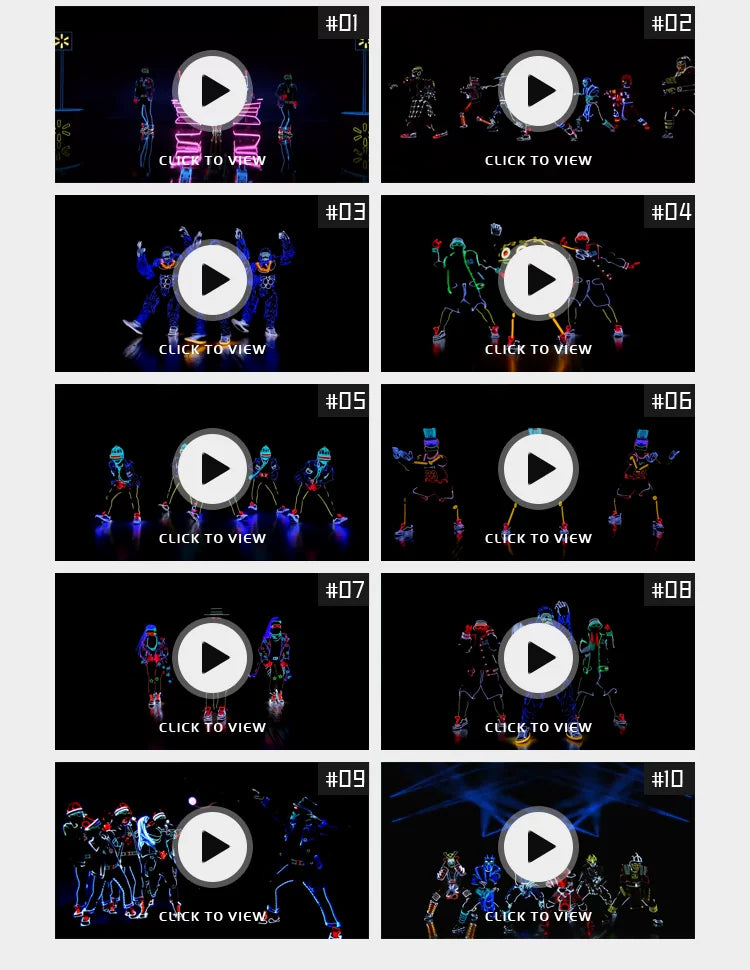 Visual Pack 🎬 | 4K VJ Video of Neon LED Hip-Hop & Robot Dance 💃⚡ for Clubs, Bars & Stage Screens 🎶