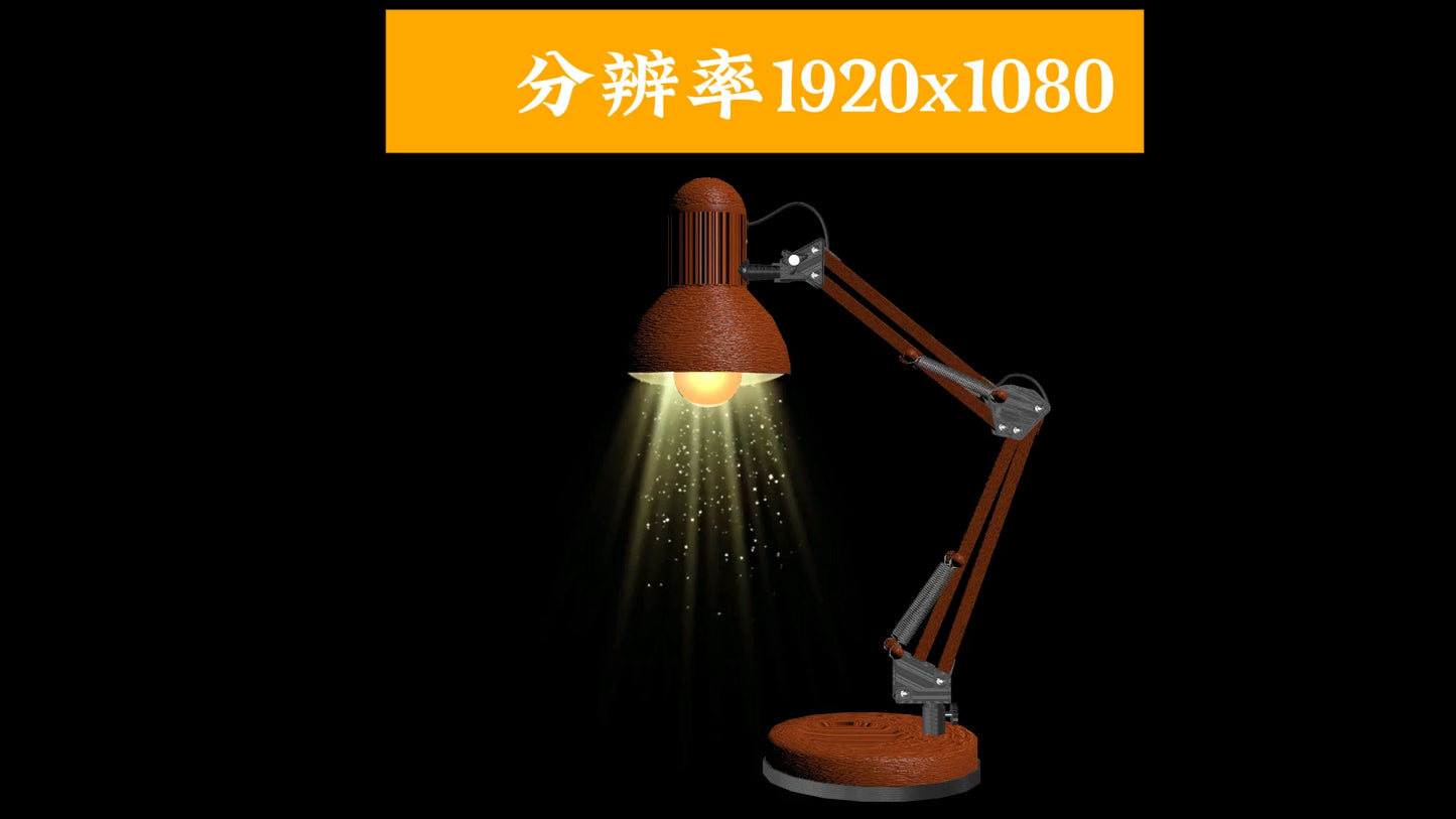 Premium Aesthetic Desk Lamp VJ Visuals 💡 Warm Light Bulb Glow & Moody Interior Background | High-End Minimalist Stage LED Video for Livehouse & Cozy Events ✨