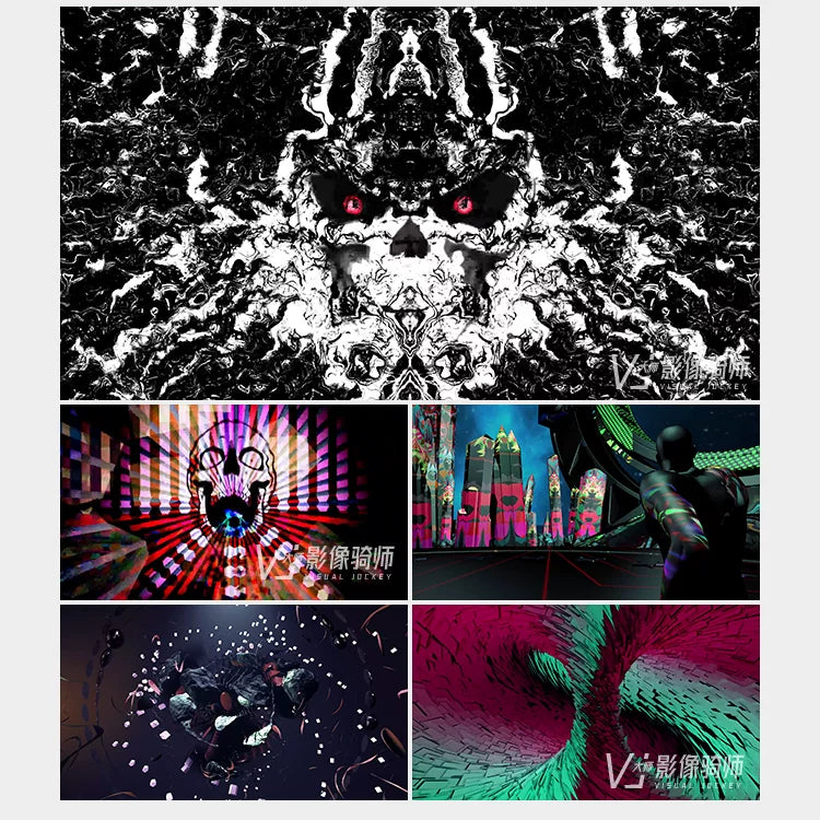 Visual Pack 🎬 | Cool Abstract Avant-Garde Art | Dynamic LED Background for Bar & Nightclub Stage Performance VJ 🎨✨