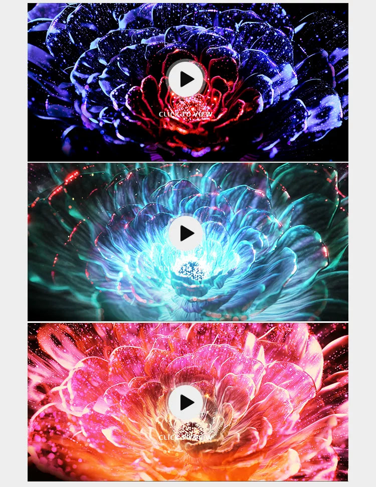 Visual Pack 🎬 | Widescreen Particle Light Effects & Peony Flowers | Dance Stage LED Screen Background VJ Loop 🌸