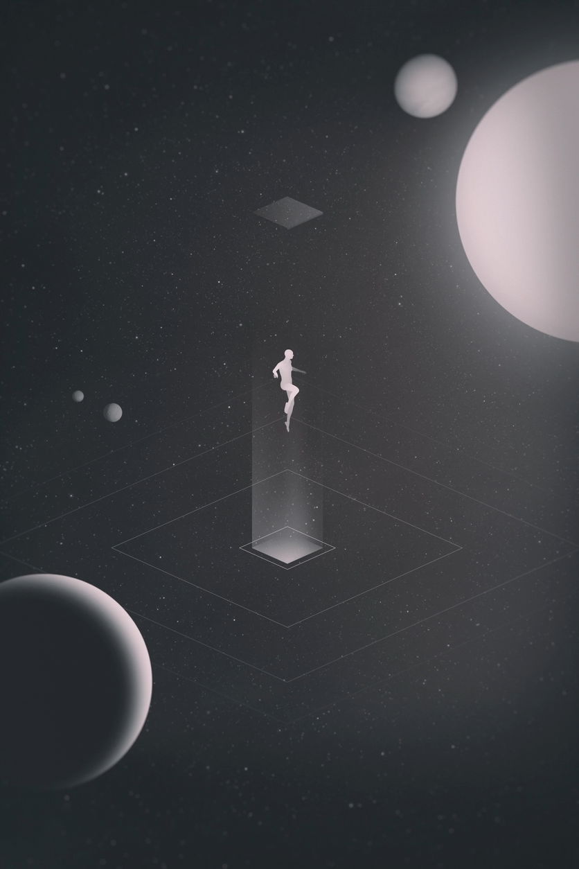 ⚪ Black & White Character Artistic Mood Aerial Romantic Aesthetic Stage Background Bar VJ Video Material - MICHIGO STUDIO