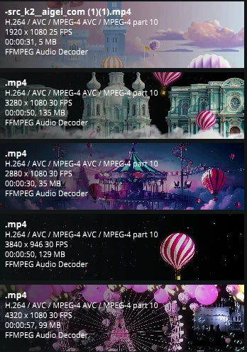 Premium Pink Balloons Visuals: Aesthetic Dreamy Castle, Ferris Wheel & Amusement Park. High-End Livehouse VJ Loop, Cute Animated Stage Background & LED Art Asset. 🎈🌸🎡🏰✨💖💎