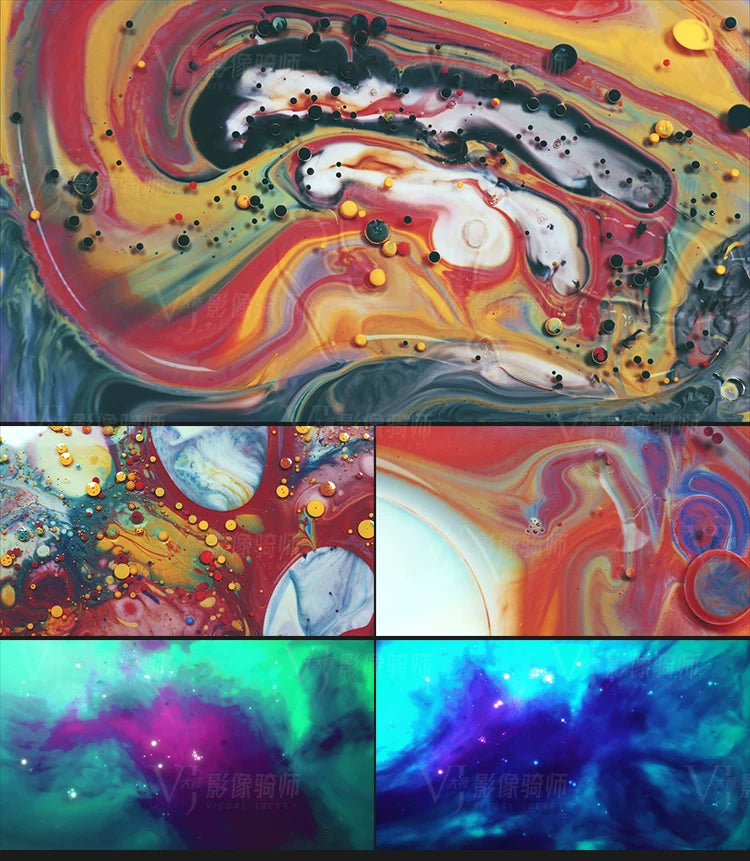 Visual Pack 🎬 | Colorful Liquid Acid Visual Art | VJ Loop LED Screen KTV Club DJ 4K ✨🔥