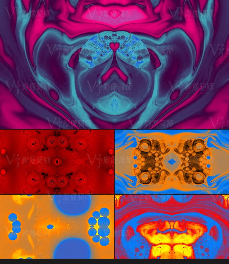 Visual Pack 🎬 | Colorful Liquid Acid Visual Art | VJ Loop LED Screen KTV Club DJ 4K ✨🔥