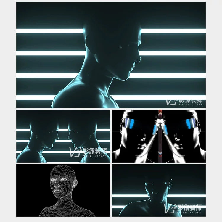 Visual Pack 🎬 | 3D Cyberpunk Character Animation | Dynamic LED Screen Background for Nightclub & Bar VJ Video 🤖🎶