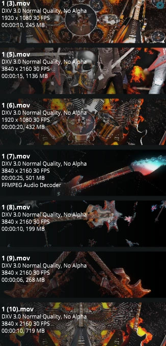 Premium Heavy Metal VJ Loop: Flaming Guitars, Electric Lightning & Tornado FX. High-Impact Background for Rock Concerts, Livehouse & Hardcore Stage LED Walls. 🎸🔥⚡🌪️