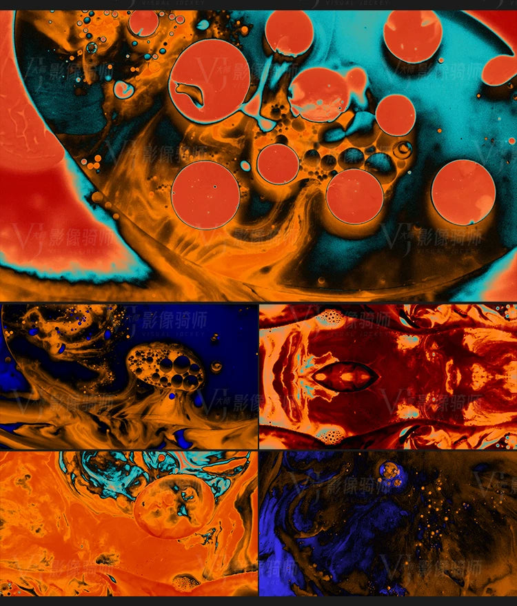 Visual Pack 🎬 | Colorful Liquid Acid Visual Art | VJ Loop LED Screen KTV Club DJ 4K ✨🔥