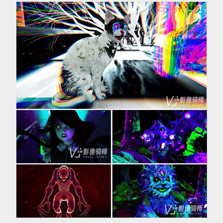 Visual Pack 🎬 | Dark Halloween Skull Rock Band | Vampire Bar LED Screen VJ Video Background 🖤💀🦇