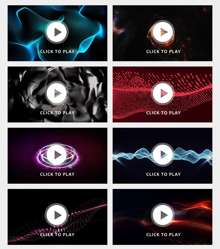 Visual Pack 🎬 | Beautiful Abstract Glowing Particles & Lines | Stage Live LED Background for Bar VJ Video 4K ✨