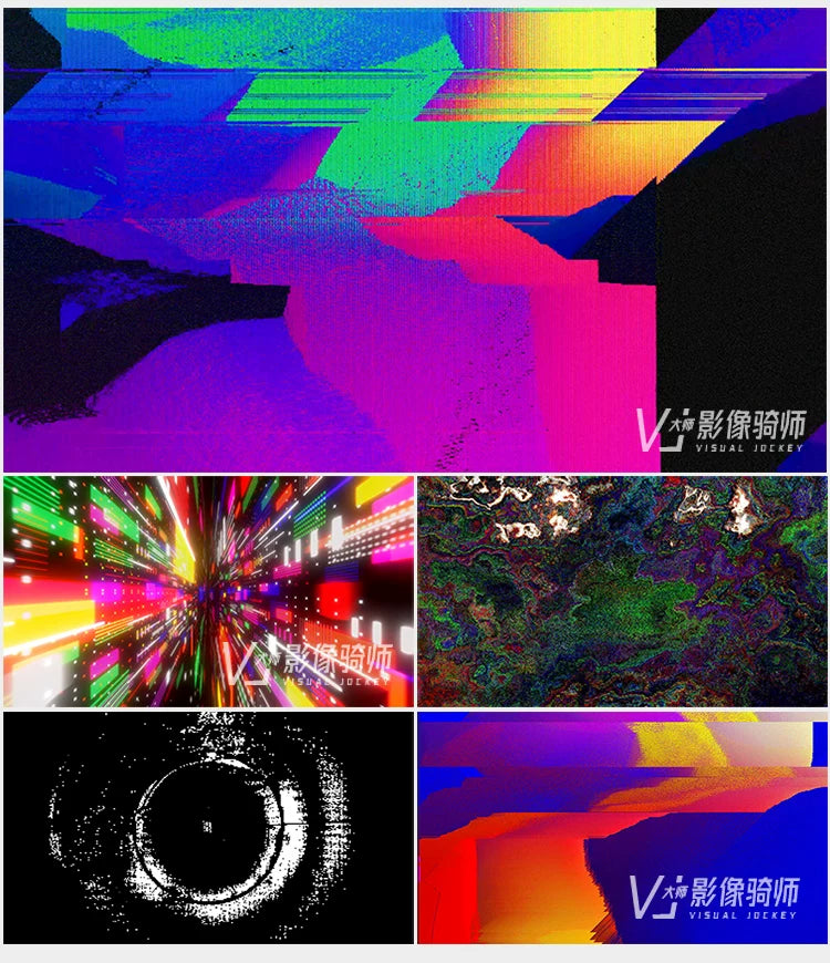 Visual Pack 🎬 | Pop Art Dynamic TV Interference Visual | Live LED Background VJ Loop 4K ✨📺🎨